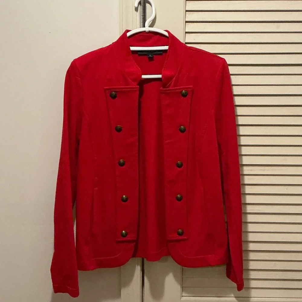 Tommy Hilfiger red military style fitted jacket - Picture 1 of 5